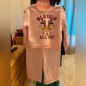 2 pc pullover pant set